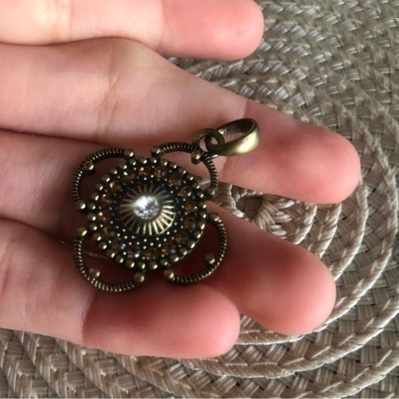 Vintage Lia Sophia Rhinestones Pendant - Picture 1 of 3